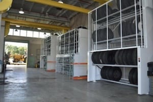 tire storage vertical carousel from Premier Business Solutions in New Jersey
