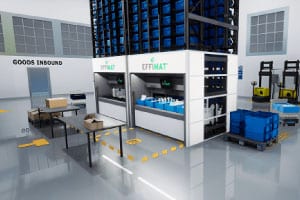 effimat with robots is a great storage solution