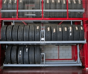 tire storage for automotive industry storage