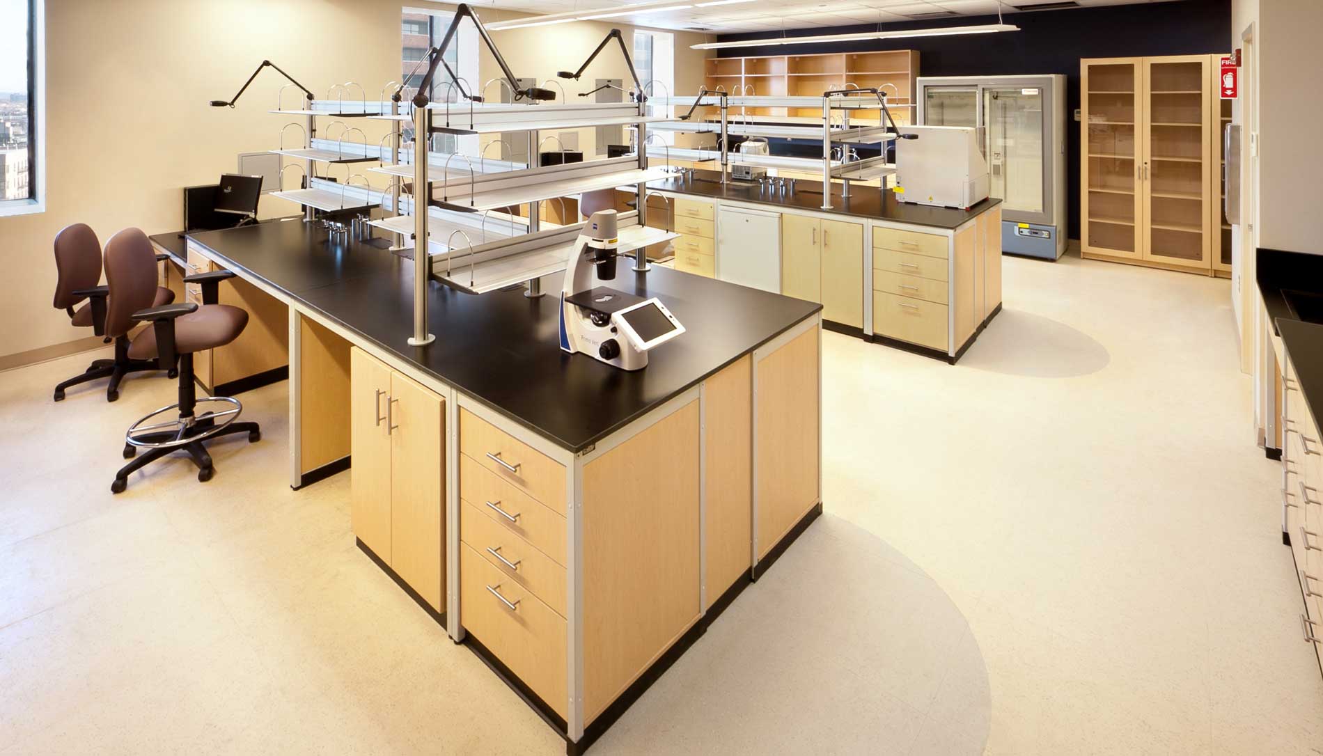 Lab Design background image of empty lab