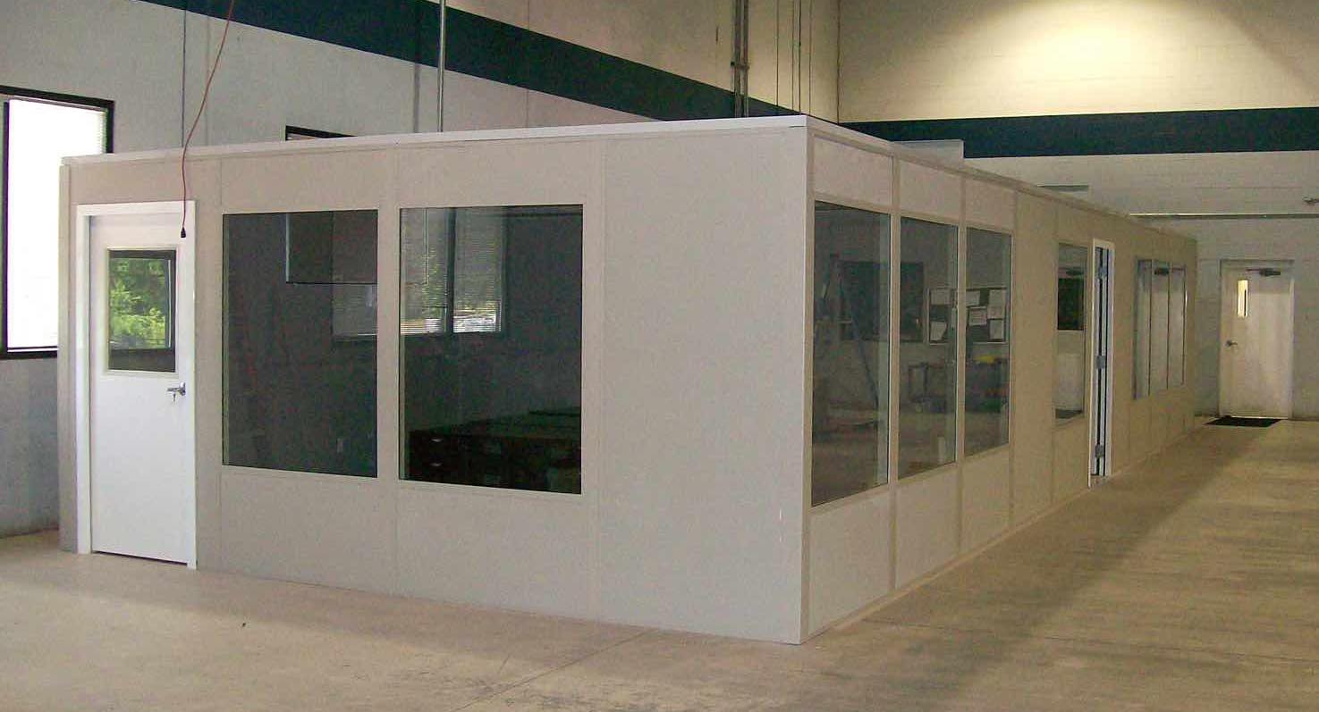 In Plant Modular offices are highly flexible design are customized composite sandwich panels which seamlessly blend into any environment.