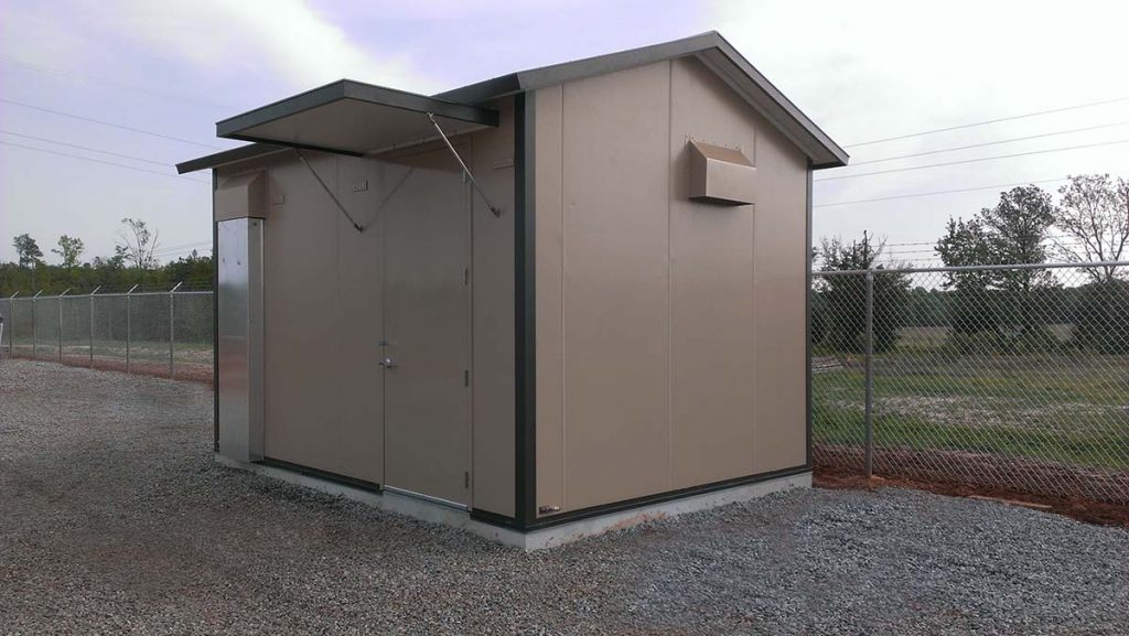 Modular equipment enclosure.